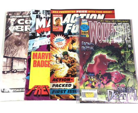COLLECTION OF MARVEL AND DC COMICS, including The X-Men, Batman, Wolverine and Captain Britain
