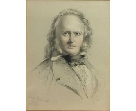 JAMES RANNIE SWINTON (SCOTTISH 1816 - 1888), PORTRAIT OF A GENTLEMAN print on papermounted, framed and under glassoverall siz