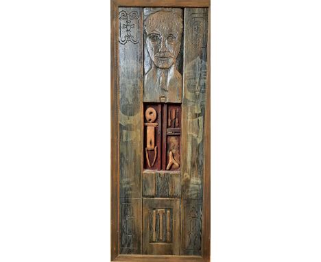 * DEREK ROBERTSON, KVALLLSVANDRAREN mixed media assemblageoverall size 83cm x 33cm 