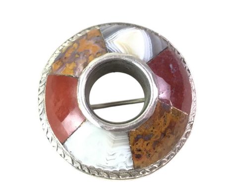 ORTAK BROOCH, along with an agate brooch, cameos, Georgian brooch and a pair of enamelled cufflinks