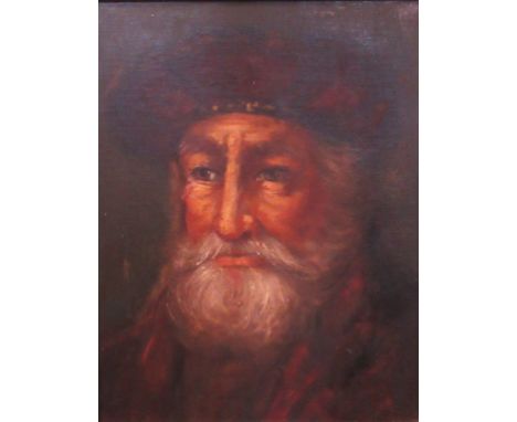 A gilt framed oil on canvas, portrait of a Highland gentleman, 29 x 22cm, unsigned.