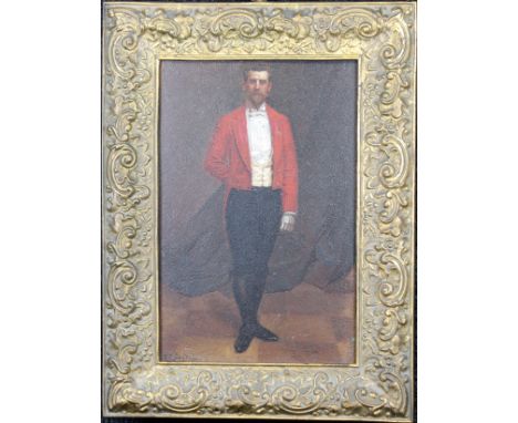 L.E. Jardon, 19th C. French Portrait of a Gentleman oil on copper. Signed lower left. Sight Size: 7 x 5 in. Overall Size: 10 