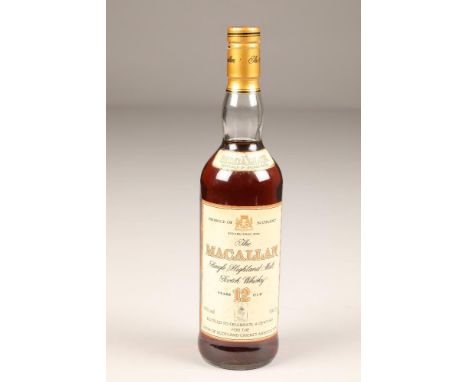 The Macallan Twelve Year Old Highland single malt scotch whisky, bottled to celebrate a century for the North of Scotland Cri