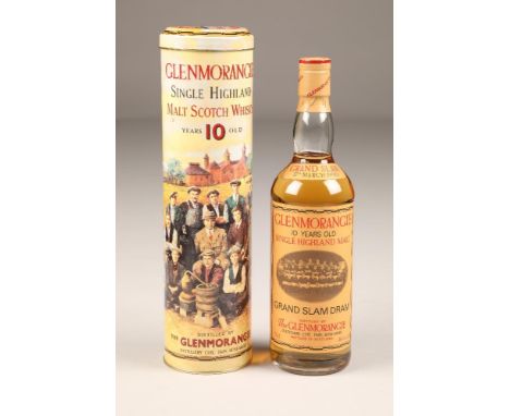 Glenmorangie Grand Slam Dram, 10 year old Highland single malt scotch whisky, bottled to commemorate the Scotland Internation