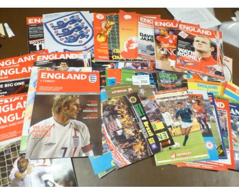 Football : Collection of home nations programme England, Wales, Scotland, Ireland mostly home fixtures 1970's onward approx 1