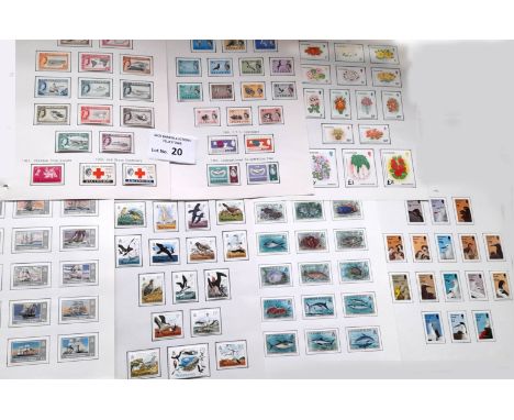 Stamps : Ascension colln in 2 ring binders 1956 to c.2005 with  eith defs. - 1956,1963,1971 - sets to £1, 1976 Birds to £2,19