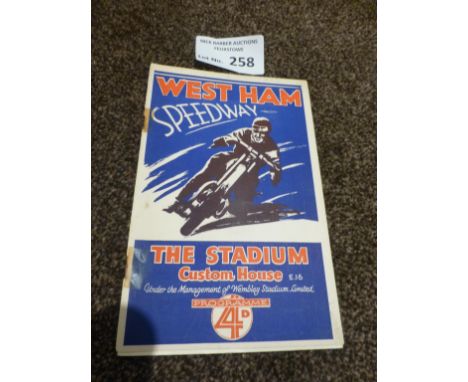 Speedway : West Ham v Sheffield programme 31/05/1932 in fine condition