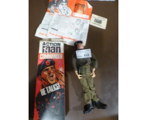Diecast : Action Man - Palitoy - Commander 'He Talks' model and boxed in good cond and he works!