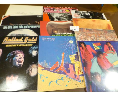 Records : ROLLING STONES - super collection of 11 LP's mostly early UK pressings conditions vg+ - exc - one still sealed!