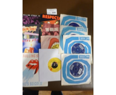 Records : ROLLING STONES - collection of 12 UK press 7" singles all in original sleeves + all barely played condition