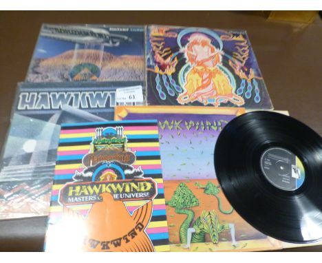 Records : HAWKWIND - 4 great albums originals and in vg+ at least condition also includes 1979 Masters of the Universe tour p