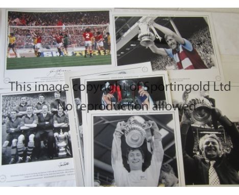SIGNED LIMITED EDITIONS PHOTOGRAPHS,       Ten photographs, each of a moment from FA Cup Finals, all limited to 75 issues and