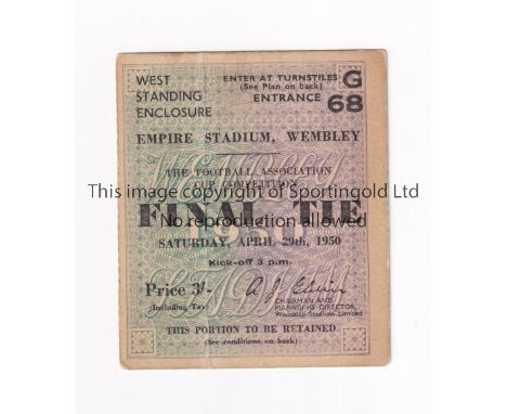 1950 FA CUP FINAL     Ticket for Arsenal v Liverpool.     Generally good