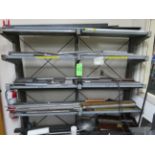 (Lot) Rack w/ Material, Aluminum, Copper,