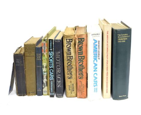 Car Interest: Fifteen Reference Books, to include: Brown Brothers Motor Catalogue, hardback, 1939, catalogue no.461 Brown Bro