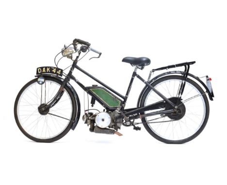 Excelsior Autocycle 98cc Registered: 9/03/39 DAK 44 Frame Number: AM1492 Engine Number: SH3489 V5C present 98cc Pedal &amp; P