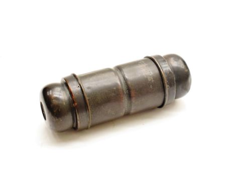 A Vintage Joseph Lucas No.17C Veteran Car Spare Bulb Holder, as used on a Rolls-Royce, with two removable caps, the base cap 
