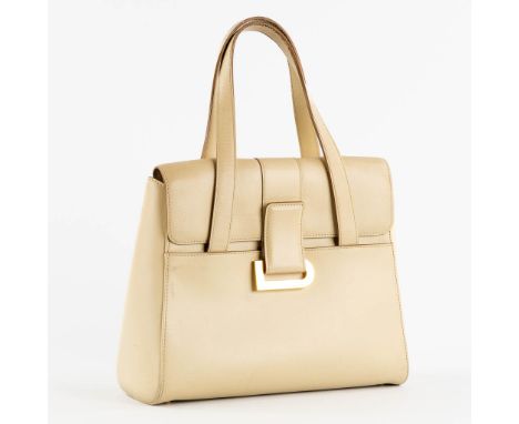 Delvaux model 'Reverie' Jumping, Ivoire.Ivory coloured leather with gilt hardware.&nbsp;Purchased at Delvaux Knokke in 2002.&