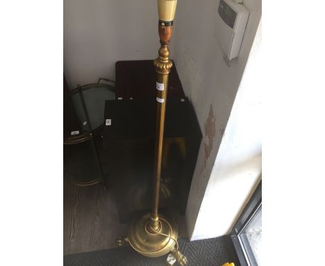 A gilt brass standard lamp. 