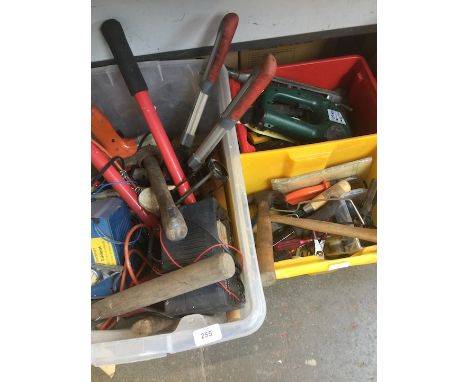 3 boxes of tools 