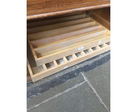 Two vintage compartmentalised trays. 