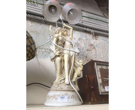 A Figural lamp 