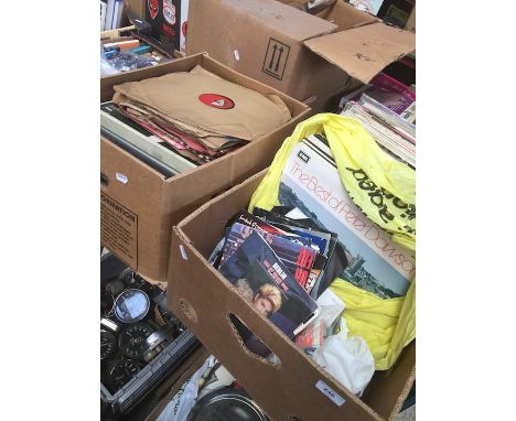 2 boxes of various LPs and 45s to include vintage 