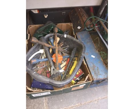 Two boxes of tools and a toolbox of tools 