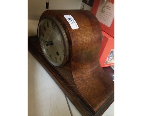 oak mantel clock 