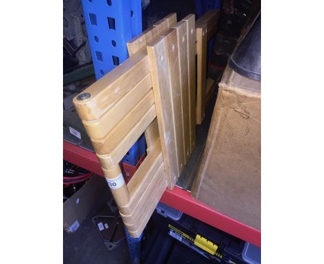 A small folding stool 