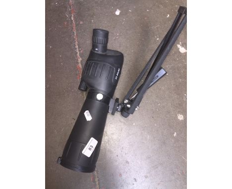A monocular on tripod 