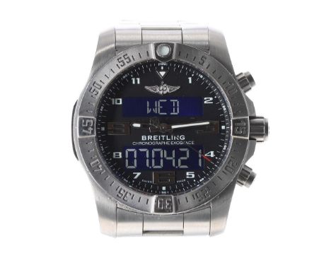 Breitling Exospace B55 Connected chronograph digital/analogue titanium gentleman's bracelet watch, ref. EB5510H1/BE79, no. 60