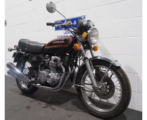 Honda CB550 Four K motorcycle, 1977, 544cc.Frame no. CB550K2014350Engine no. CB550E/2020223Runs and rides, recent restoration