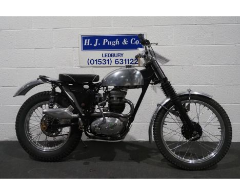 BSA C15T trials motorcycle, 1963, 250cc.Frame no. C15C 923Engine no. B40 4998Runs and rides but has been stored for some time