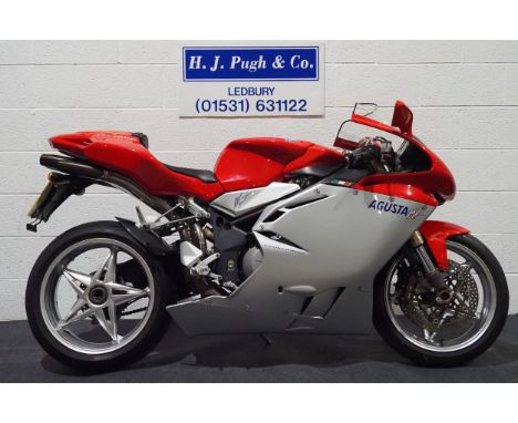 MV Agusta F4 1000, 2004, 998cc.Frame no. ZCGF511BA4V001447Engine no. F5A400359Runs and rides but needs the battery fitting ba