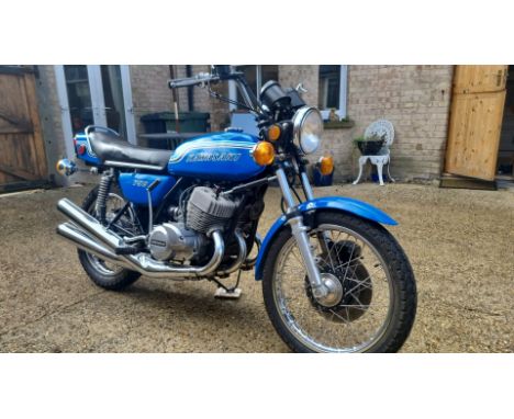 Kawasaki H2 750 motorcycle. 1972. 748cc.Frame No-H2F12421Engine No- H2E12391Runs and rides. May need a light recommissioning.