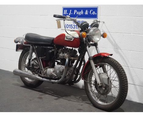 Triumph Trophy 650 TR6. 1971. 649cc. Frame No. TR6R18889 Engine No. TR6R18889 Runs and rides, lots of money has on it recentl