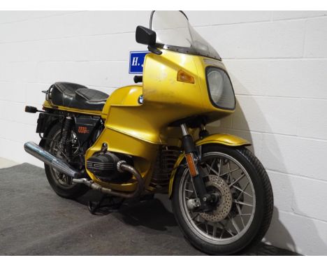 BMW R100RS motorcycle. 1978. 980cc. Matching Frame and Engine No. 6089066Previously from a deceased estate, had been stored s
