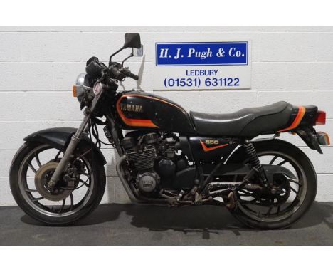Yamaha XJ900 motorcycle. 1990. 891cc.Frame No. 58L039142.Engine No. 58L039142.Needs recommissioning. Been dry stored from a p
