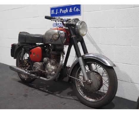 Royal Enfield Bullet 350 motorcycle project, 1961, 350cc. Frame no. 47961 Engine no. 19124 Engine turns over with compression