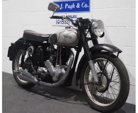 Norton ES2 motorcycle, 1953, 499cc.Frame no. H447642Engine no. H447642Runs and rides, comes with Norton Owners Club Factory r