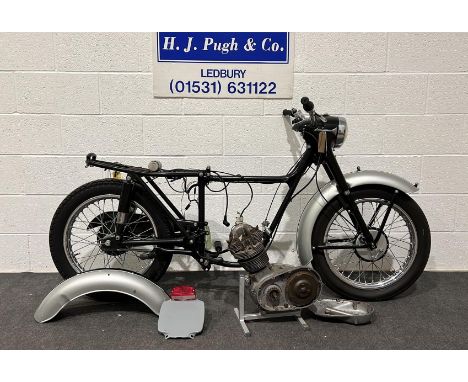 Triumph Tiger cub rolling chassis and engine. 1961. 100cc.Frame no. T73213Engine no. T2073213Property of deceased estate. C/w