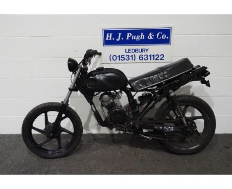 Honda 50cc engine in a 125cc frame project. 