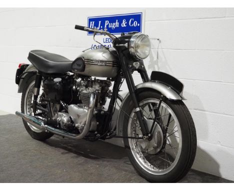 Triumph pre unit 5T/T100 motorcycle. 1956. 500cc.Frame no. 77448Engine no. T10077448All alloy engine with historic log book. 