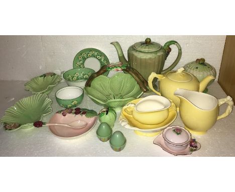 A quantity of china including Sylvac, Brentleigh Ware, Royal WInton (chip to teapot and jug), Carlton Ware etc...