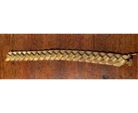 Good quality 9ct gold bracelet by John Goffe &amp; Son 53.6 gms 21 cm long