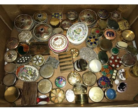 A vast quantity of good quality ceramic and enamel boxes.