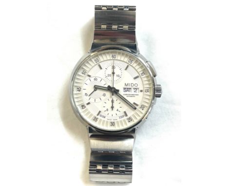 Gents mechanical mido chronometer automatic wristwatch (button missing), untested 