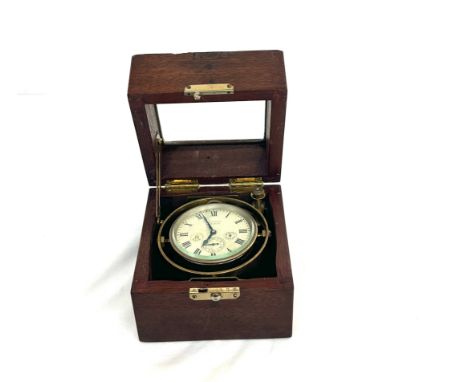 WW1 period Waltham ships deck chronometer stamped US navy 915