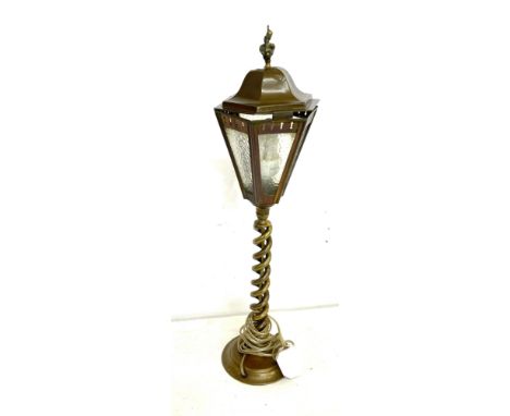 Vintage barley twist lamp, approximate height 24 inches, untested